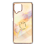 Avizar Coque Samsung Galaxy A22 4G Bague de maintien Motif marbre champagne