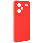 Avizar Coque pour Xiaomi Redmi Note 13 Pro Plus Silicone Mat Protège Caméra Rouge