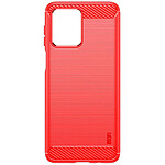 Avizar Coque pour Motorola Moto G54 Effet Carbone Silicone Flexible Antichoc  Rouge