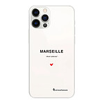 LaCoqueFrançaise Coque iPhone 12 Pro Max 360 intégrale transparente Motif Marseille mon amour Tendance