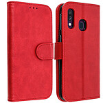 Avizar Housse Samsung Galaxy A40 Étui Portefeuille Support Stand Rouge