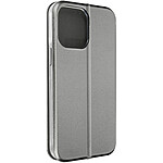 Avizar Housse pour iPhone 14 Pro Max Clapet Porte-carte Support Vidéo Design élégant  Gris