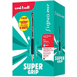 UNI-BALL Stylo roller encre gel SIGNO 207, VALUE PACK, noir