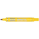 PENTEL Marqueur Permanent N50 Corps Aluminium Pointe Ogive 2mm Jaune x 12