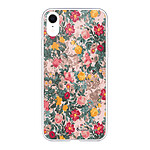 LaCoqueFrançaise Coque iPhone Xr 360 intégrale transparente Motif Fleurs Beige et Rose Tendance