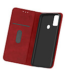 Avizar Housse OnePlus Nord N10 5G Porte-carte Fonction Support Vidéo rouge