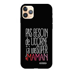 Evetane Coque iPhone 11 Pro Silicone Liquide Douce noir Je suis une princesse