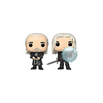 The Witcher - Pack 2 figurines POP! Geralt & Vesemir 9 cm