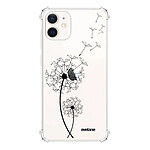 Evetane Coque iPhone 12 mini anti-choc souple angles renforcés transparente Motif Pissenlit