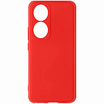 Avizar Coque pour Honor 90 Silicone Semi-rigide Doux au Toucher  Rouge