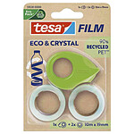 TESA Film ruban adhésif ECO & CRYSTAL + dévidoir, blister