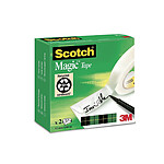 SCOTCH Lot de 2 Rubans Adhésif Magic 810, invisible, 12 mm x 66 m