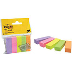 POST-IT Lot de 5 blocs de 100 marque-pages repositionnable couleurs néons 15x50mm