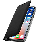 Avizar Housse iPhone X / XS Etui Portefeuille Flip Cover Protection Porte carte - Noir