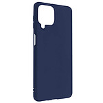 Avizar Coque Samsung Galaxy M53 5G Silicone Flexible Finition Mate Anti-trace Bleu Nuit