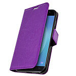 Avizar Housse Galaxy J3 2017 Etui Folio Portefeuille violet Fonction Support