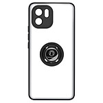 Avizar Coque pour Xiaomi Redmi A1 et A2 Bi-matière Bague Métallique Support Vidéo  Noir