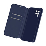 Avizar Housse Folio Samsung Galaxy M12 Portefeuille Fonction Support Vidéo bleu nuit