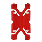 Avizar Coque pour Smartphone 5.3 à 6 pouces Universel Silicone Gel Bumper Fonction support  Rouge