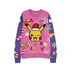 Pokémon - Sweatshirt Christmas Jumper Pikachu Patched (XS) - Taille S