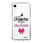 Evetane Coque iPhone Xr anti-choc souple angles renforcés transparente Motif Un peu chiante tres attachante