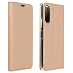 Avizar Housse Sony Xperia 10 II Étui Folio Porte-carte Support Vidéo rose gold