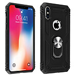 Avizar Coque iPhone X et XS Bi matière Rigide et Souple Bague Support Vidéo noir