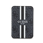 Guess Porte-cartes avec Fixation Magnétique Stripes Magsafe Noir