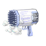 TechKidz Bazooka à bulles 69 trous LED - Modèle Bubble Gun Blanc