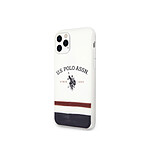 U.S Polo Coque pour Apple iPhone 11 Pro Gamme Tricolor Stripes en TPU Multicolore