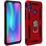 Avizar Coque Huawei P Smart 2019 / Honor 10 Lite Bi matière Bague Support rouge