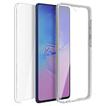 Avizar Coque Galaxy S10 Lite Protection Arrière Rigide + Avant Souple Transparent