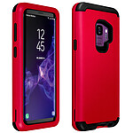 Avizar Coque Galaxy S9 Coque Antichocs Antichutes Bumper Protection - Rouge