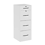 Classeur de bureau 4 tiroirs blanc-blanc