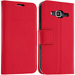 Avizar Etui Portefeuille - Housse Porte-Carte - Samsung Galaxy Core Prime - Rouge