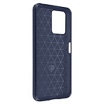 Avizar Coque pour Xiaomi Redmi Note 12 4G et 5G Renforcée Souple Carbone Effet Brossé  Bleu