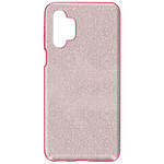 Avizar Coque pour Samsung Galaxy A32 5G Paillette Amovible Silicone Semi-rigide rose