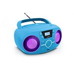 BIGBEN CD61BLUSB - Lecteur Radio Cd Portable Usb Bleu + Speakers Lumineux - CD61BLUSB