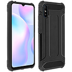 Avizar Coque Xiaomi Redmi 9A Hybride Design Relief Antichute noir