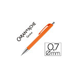 CARAN D'ACHE Porte-mine 884 infinite Mine 0.7mm Bouton Poussoir Chrome Brillant Orange