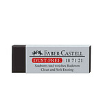 FABER-CASTELL Gomme en plastique Dust-Free noire x 20