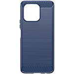 Avizar Coque pour Honor X6a Effet Carbone Silicone Flexible Antichoc  Bleu Nuit