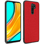 Avizar Coque Redmi 9 Hybride Finition Tissu Ultra-fine Lavable à l'eau