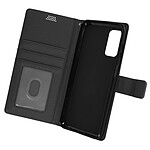 Avizar Housse pour Samsung Galaxy A13 Aspect Grainé Clapet Portefeuille Stand Vidéo  noir