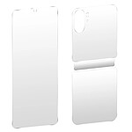 Avizar Film Protection pour Oppo Find N2 Flip Avant Arrière Souple Silicone  Transparent