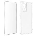 Avizar Coque pour Realme GT Neo 3 Silicone Souple et Film Verre Trempé 9H  transparent