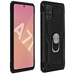 Avizar Coque Samsung Galaxy A71 Antichoc bi-matières Bague Support Vidéo noir