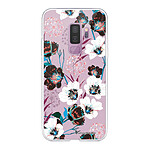 LaCoqueFrançaise Coque Samsung Galaxy S9 Plus 360 intégrale transparente Motif Fleurs parme Tendance