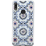 BigBen Connected Coque pour Huawei Y6 2019 Rigide avec Motifs Inspiration Orientale Bleu