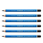 STAEDTLER Crayon graphite Mars Lumograph jumbo mine 5,3 mm 8B x 6